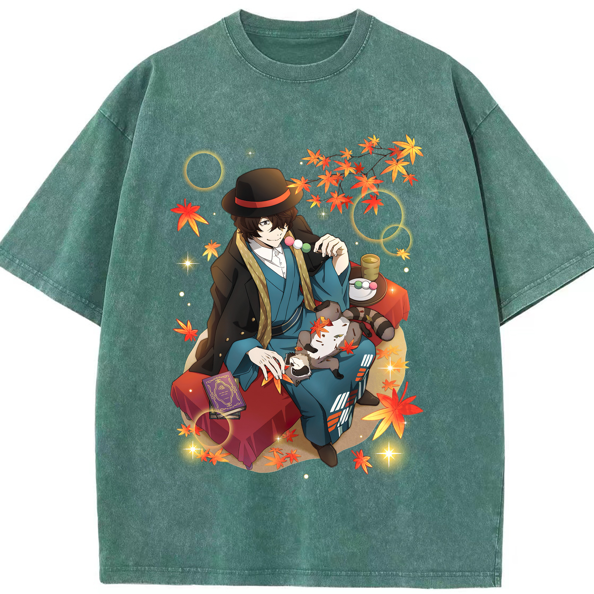 （画像用） 文豪ストレイドッグス Bungo Stray Dogs 綿100% ヴィンテージ風 半袖Tシャツ（フロントプリント）